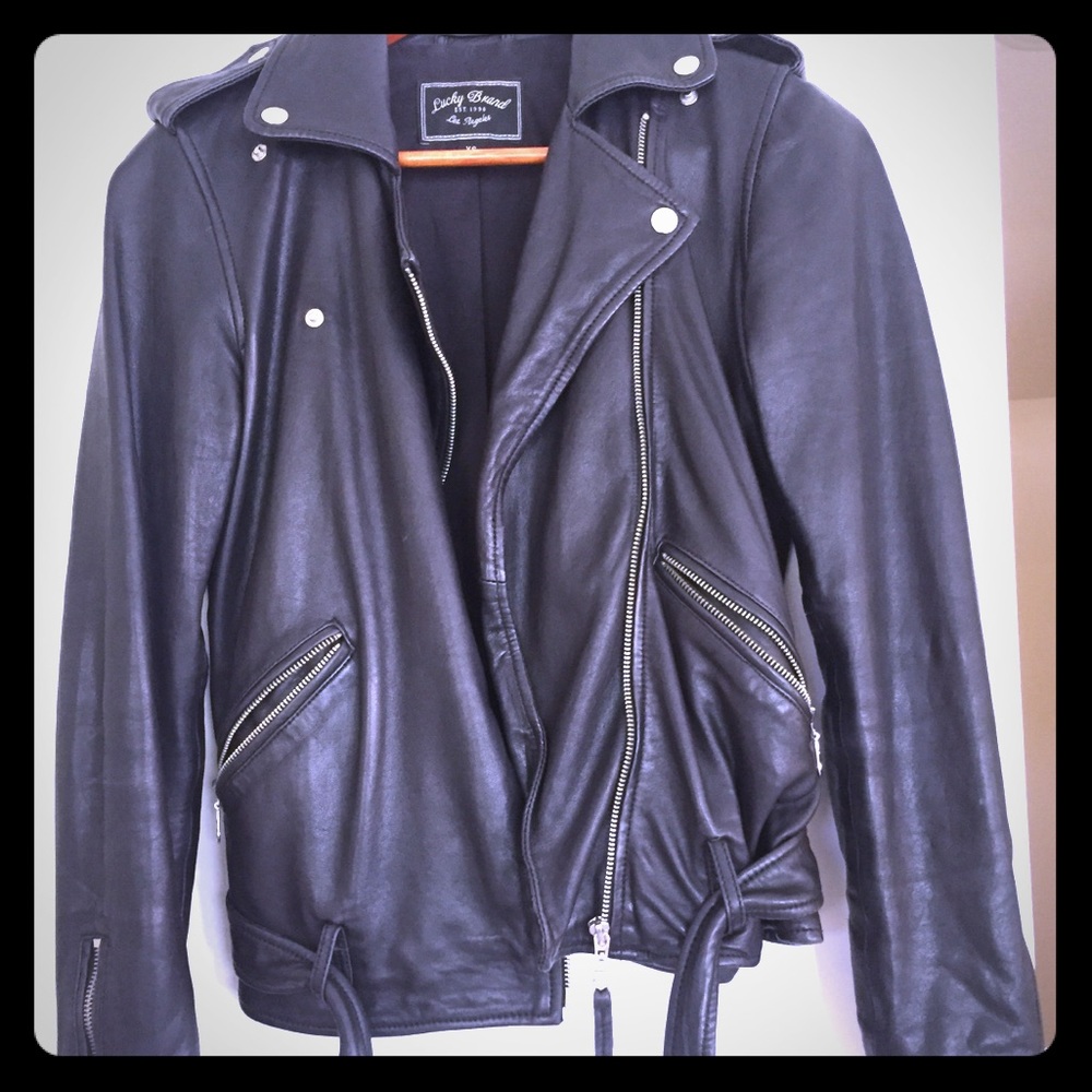 Genuine Leather Moto Jacket